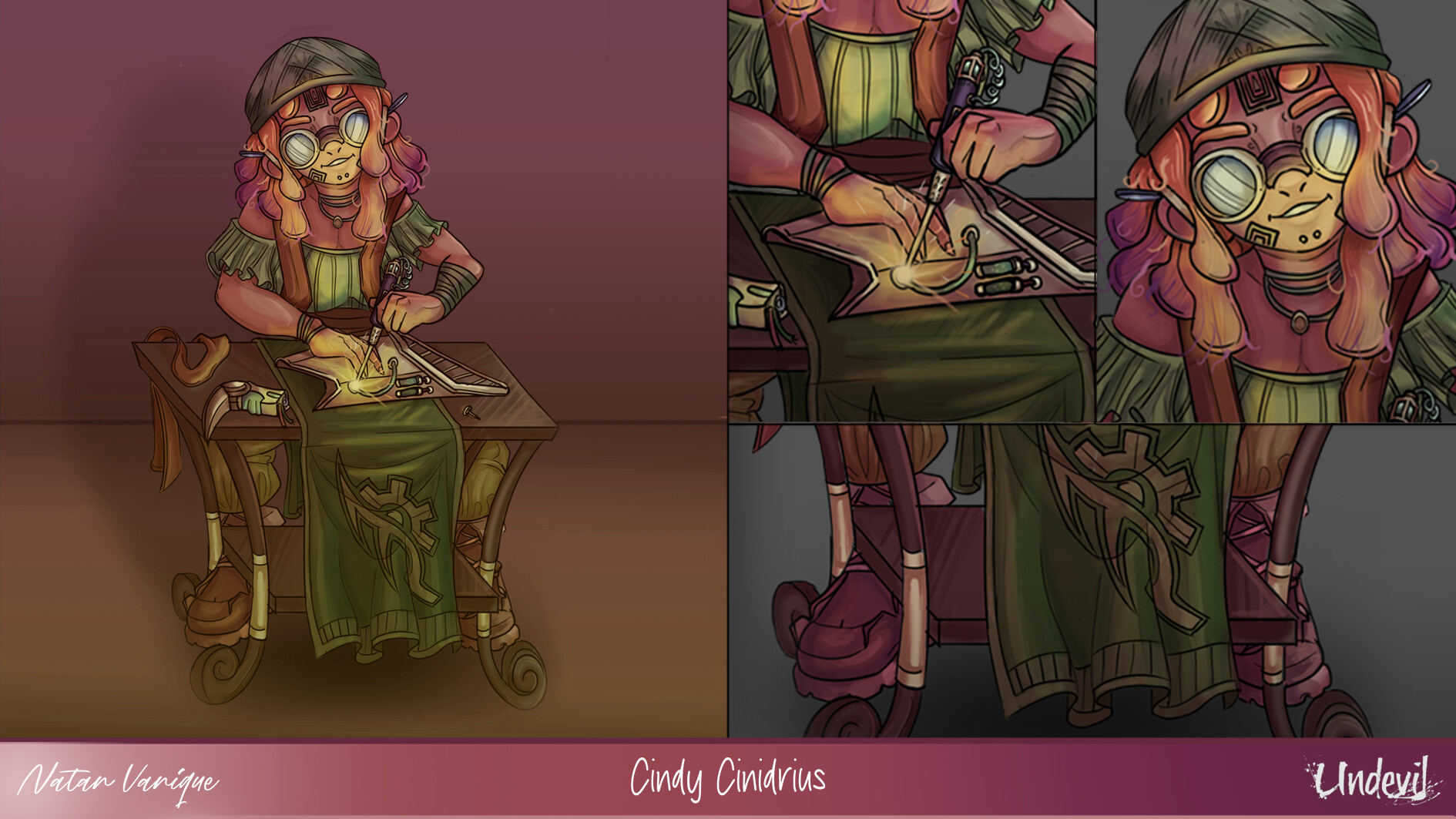 Concept art de Cindy Cinidrius